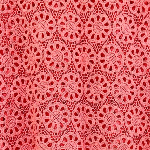 Urban Outfitters Daisy Lace Swing Top Coral Medium EUC - Picture 9 of 13